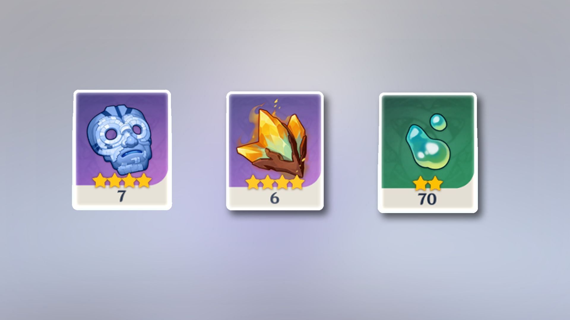 Possible ascension materials for Flame-Forged Insight (Image via Sportskeeda Gaming/HoYoverse)